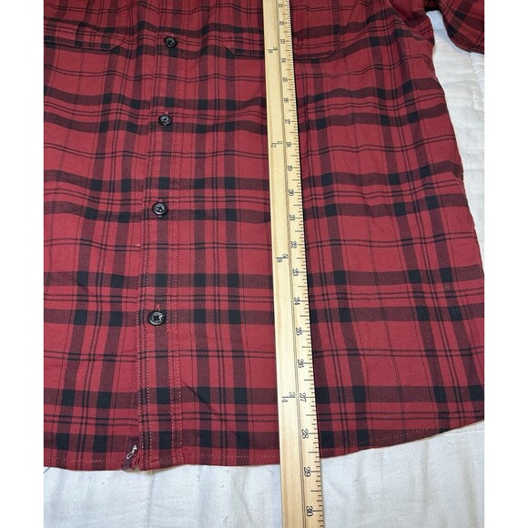 Alesbury 100% Cotton Red Black Plaid Button Up Shirt Regular‎ Men's MEDIUM NWOT - Picture 7 of 10
